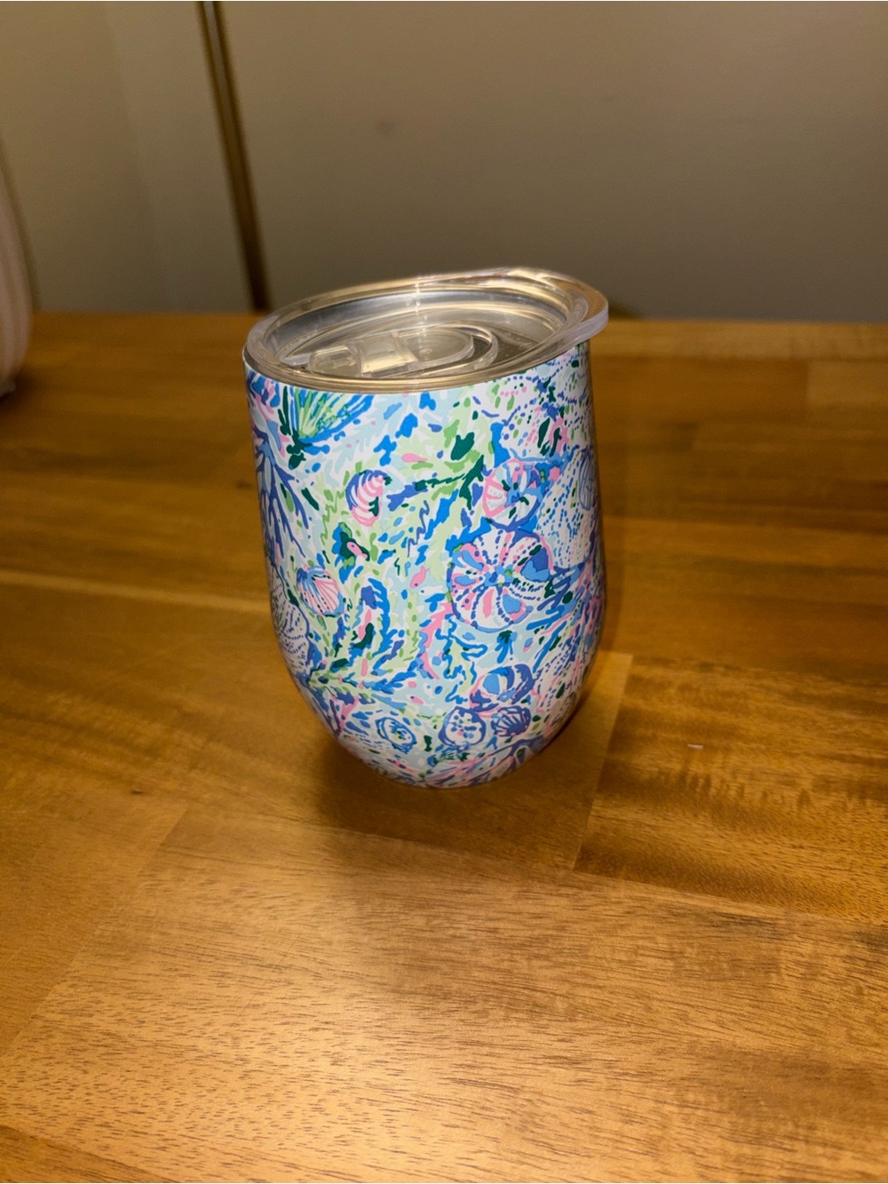 Lilly Pulitzer 12 oz Insulated Stemless Wine Tumbler - Soleil It On Me